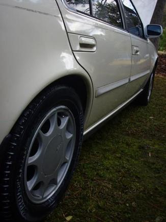 a little tire shine &quot;black magic&quot; the upgrade will be 19's...black with chrome lips...