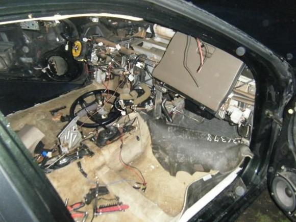ripping the whole inside out from the rug to everything in the 97 se
