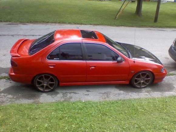 99 sentra se-l
sr20det 6lbs of boost
fmic
3" turbo back exhaust
17" motegi rims
apexi s-afc