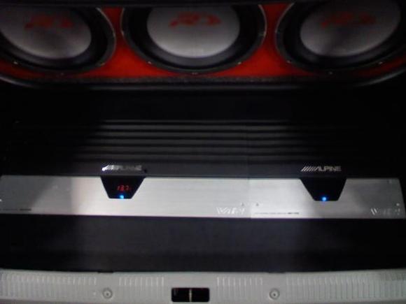 Two Alpine amps 1200watts