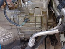 Not sure how, but tranny case has a crack in it.