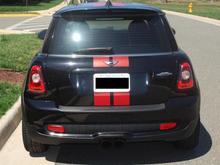 Black tail light trim
