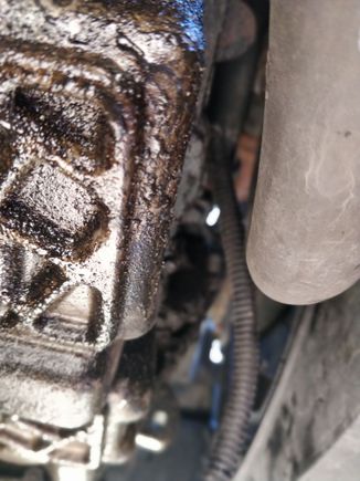 Pic from under vehicle, cable goes back up to unit