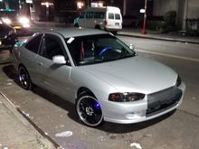 98 Mitsubishi Mirage DE coupe 1.5L with manual transmission! For more pictures contact me at 