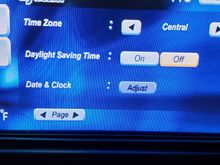 Can't fix the time after driving the car.