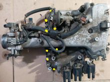 Bolts that connect to the lower plenum are marked in yellow.
There are 8 of them.