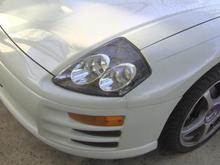 With amber turn signal.