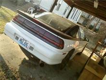 the rear