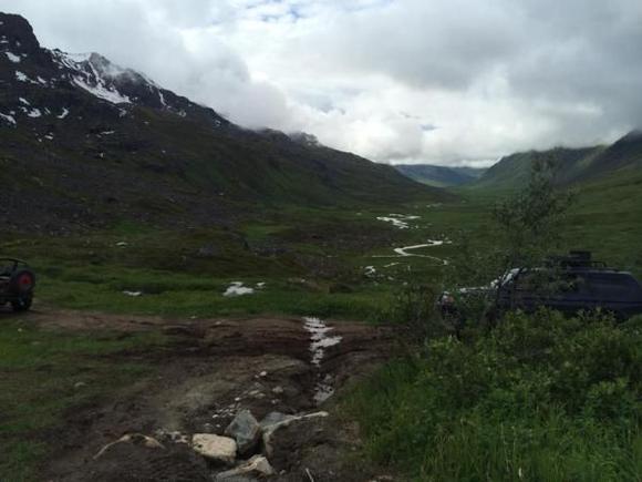 we started at the end of the pass there....4 miles I believe