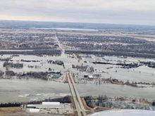 Looking North into Columbus Ne Hwy 81