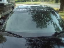 windshield banner