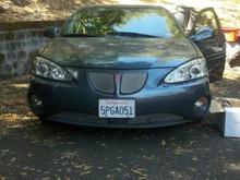 Aftermarket grill and halo headlights
