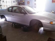suspension work/hub/springs/brakes/tie rods