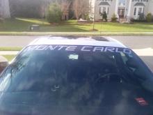 Silver Monte Carlo Windshield Decal