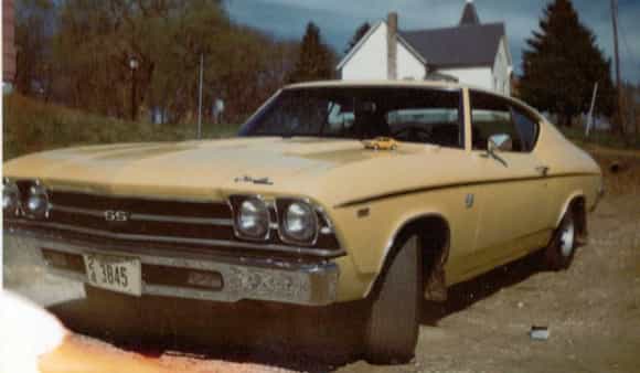 Daytona Yellow 69 chevelle SS396 375 4spd and a posi. I still have the little model that is on the hood.  
