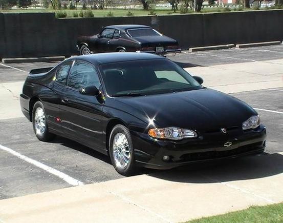 Here's my "2blackchevys", a 2000 monte Carlo ss with a 3.8 v6 and my 1974 nova custom  hatchback with a 454 cid v8