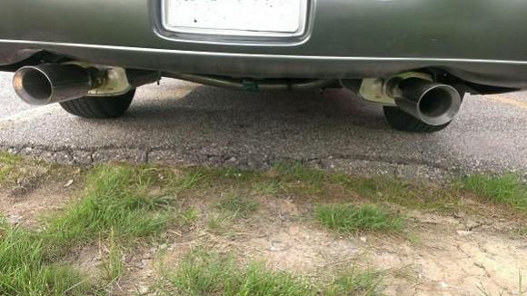 Cheaper than having the original exhaust worked on. Doesn't sound too bad. DYnomax's.