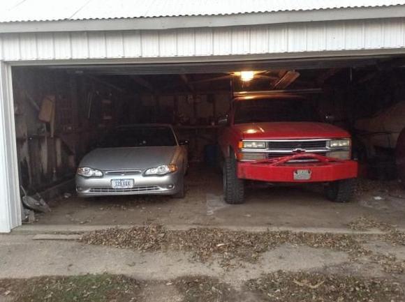 My truck and car in the shed