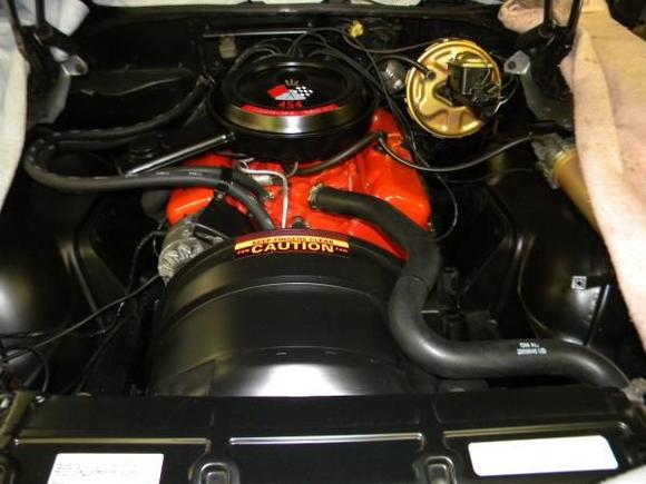 1970 Monte Carlo SS LS 5 454 Engine Compartment Restoration 005