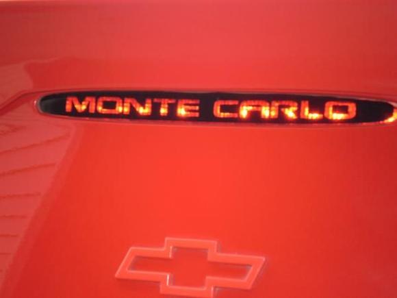 Monte Carlo 3rd brake light vinyl