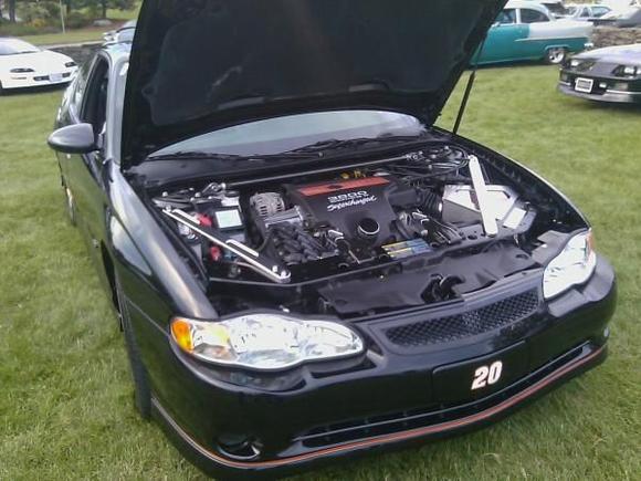 My engine bay all dressed for the show
