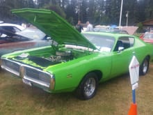 My first show....still wasnt complete ..no interior...took first in "unfinished class" mopar show