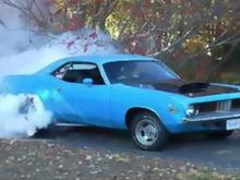 Burnout in Driveway