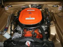 heres my 340 six pac in my Barracuda