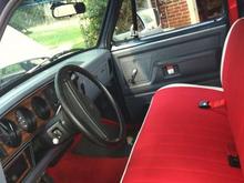 Interior with new seat and carpet