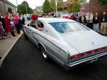 Departing the church and heading to a big party! October 2009