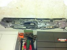 Dash frame, being sanded down