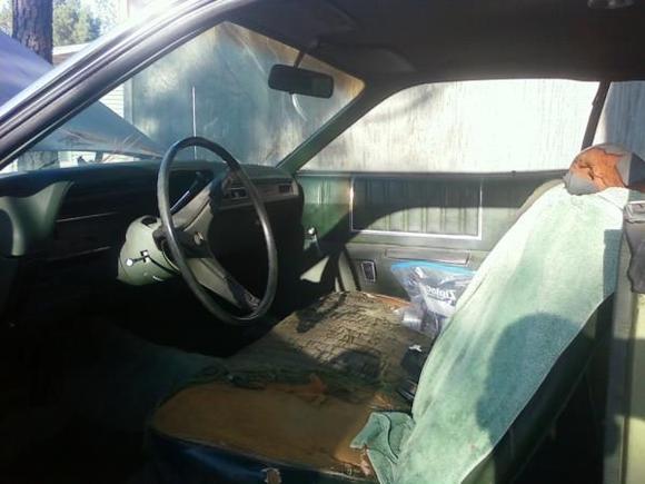 Interior of my 1973 Satellite Sebring. Overall the interior is in great shape other than the front seat and few small cracks in the dash. All the panels and head liner are in excellent shape.