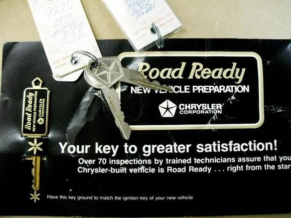 Factory original gold key