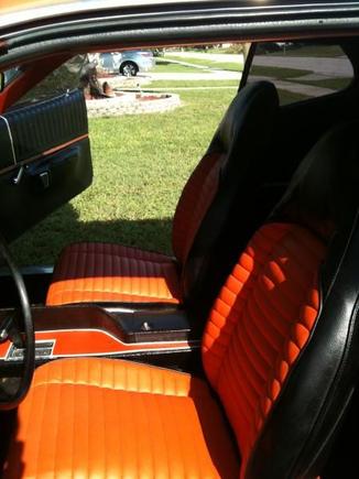r3 Finally got the seats recovered. first time i've ever done that. Not too bad for first time.