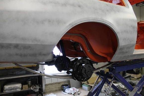 Rearend installed ready for brakes