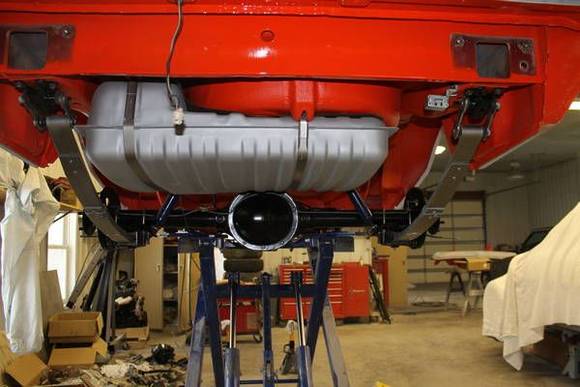 Rearend, fuel tank and springs all installed