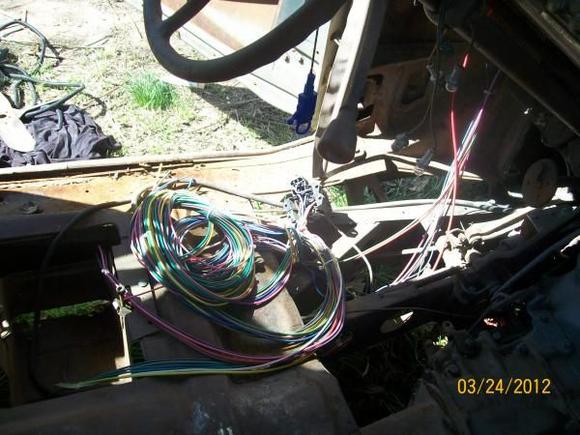 front floor with new wiring started