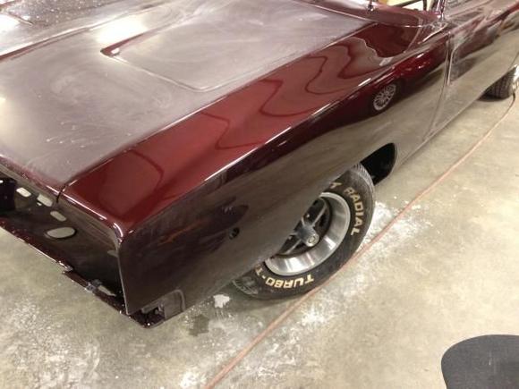 Fender after sand buff and polish