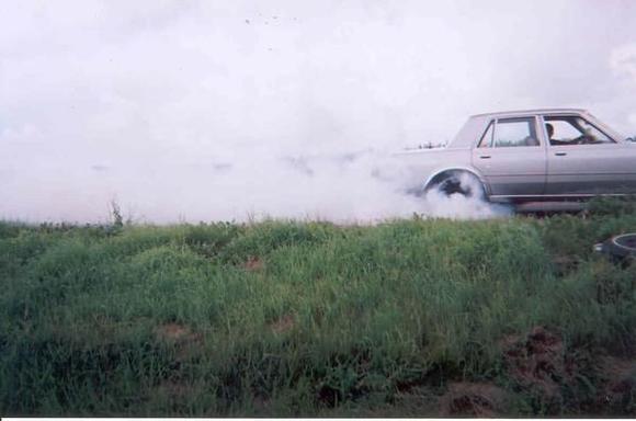 plymouth smokin em! the wind changed direction and i looked in the mirror and seen the flashing lights.