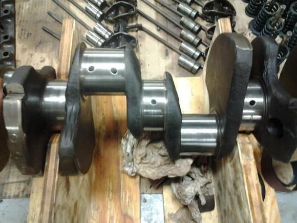 The crank that took all the abuse, amazingly still within spec.