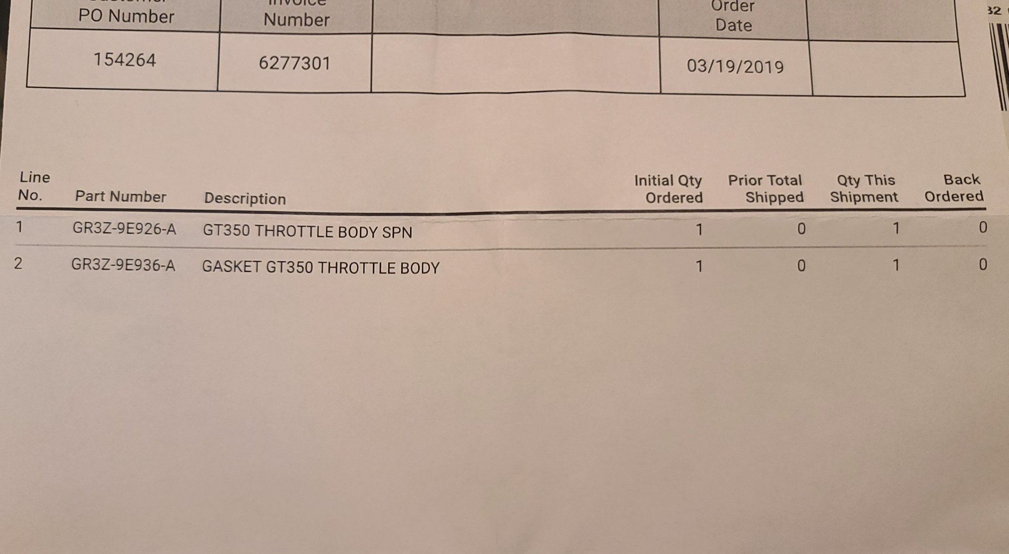 Engine - Intake/Fuel - Ford Performance GT350 Throttle Body - New - 2015 to 2017 Ford Mustang - 2015 to 2017 Ford Shelby GT350 - Santa Clarita, CA 91350, United States