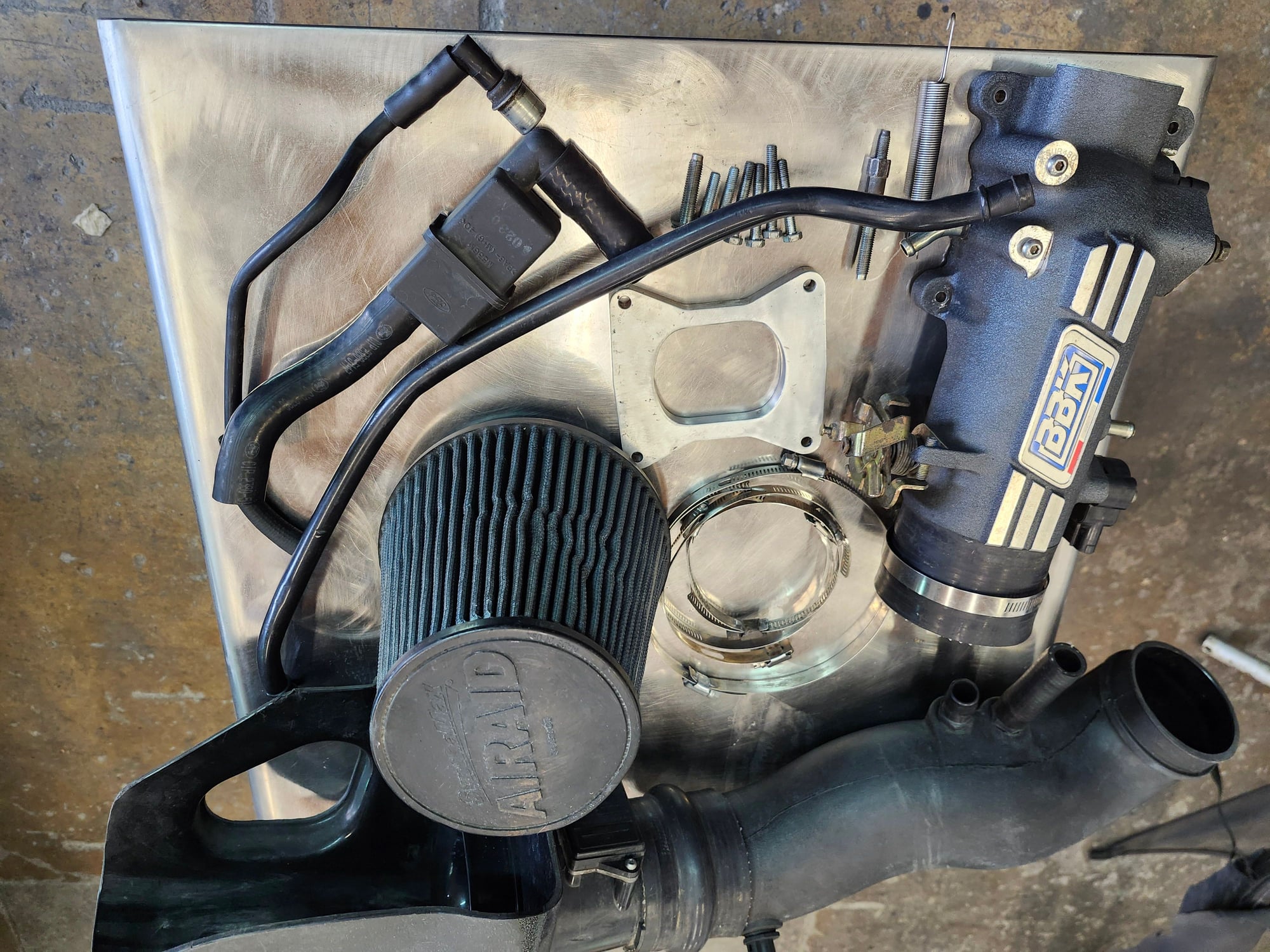 Engine - Intake/Fuel - 78mm BBK THROTTLE BODY INTAKE & AIR RAID COLD FILTER AND HOUSING - Used - 1999 to 2004 Ford Mustang - Moorpark, CA 93021, United States