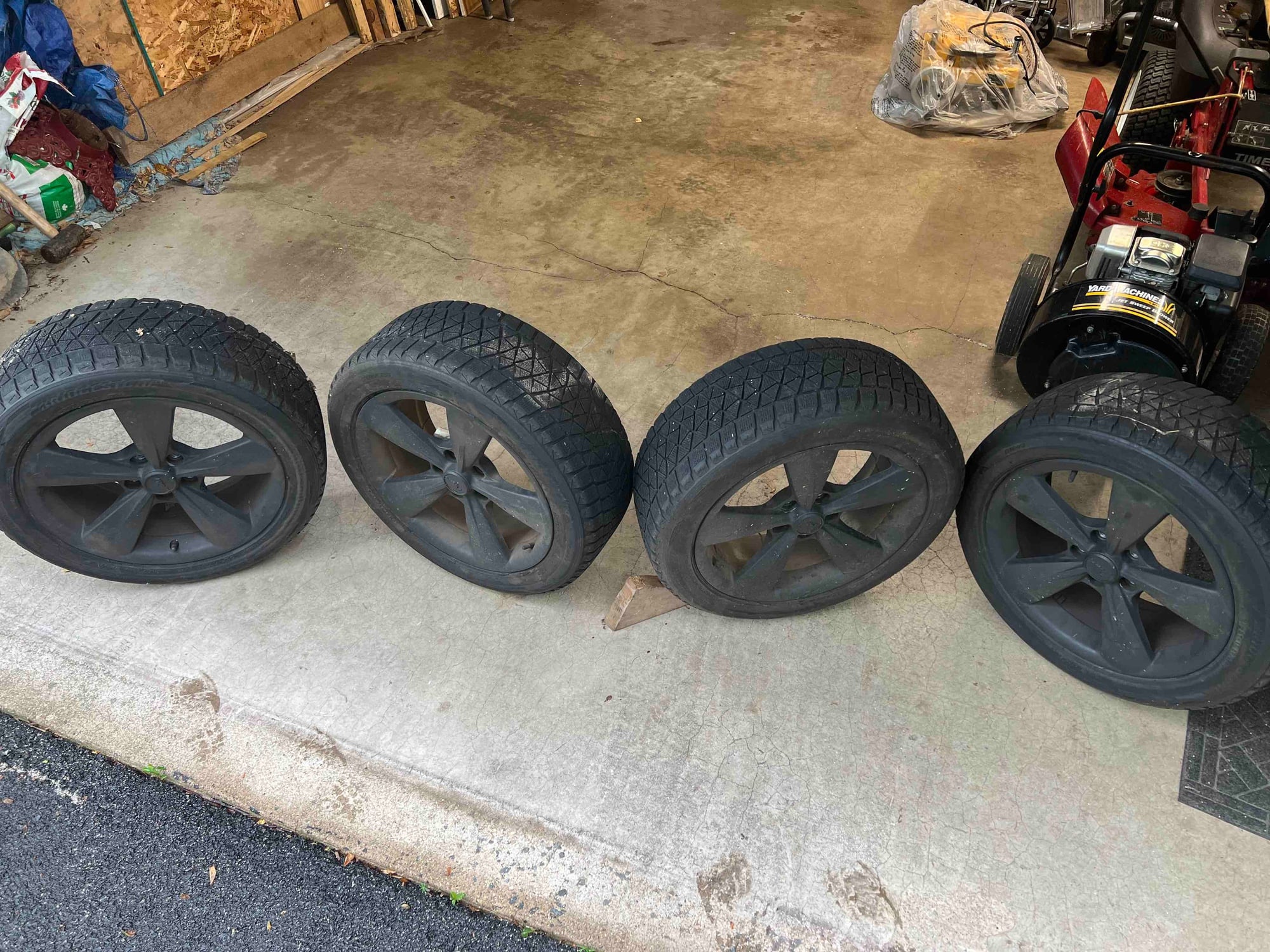 Wheels and Tires/Axles - Used - 4 OEM wheels with snow tires mounted and balanced - Used - 2013 to 2014 Ford Mustang - Dc Metro, VA 22206, United States