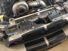 This picture was taken PRIOR to the installation of the 2 electric fans. Also blower filter was removed so you can get a better view.