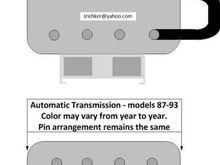 O2 Harness Repin Diagram