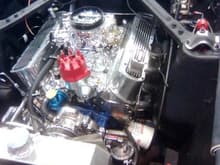 Front view of the engine bay