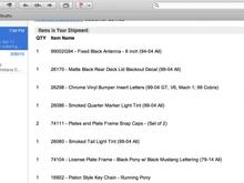 A mods list I just ordered from AmericanMuscle.com as well as the Mach1 grille delete kit and Mach1 chin spoiler. Can't wait to install!