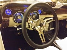 New leather steering wheel, working clock and dash lights upgraded.