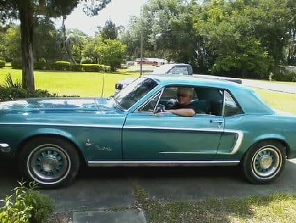 1968 Mustang, back on the road. Kerry Armstrong, Perry, FL