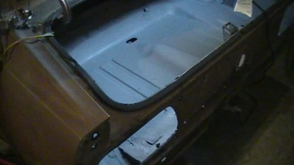 Cleaned up trunk, pic before rear panel was replaced